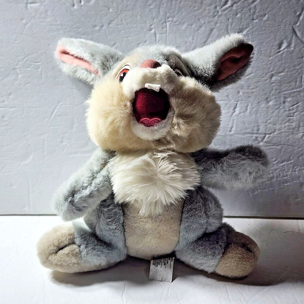 Disney Store THUMPER Bunny Rabbit Bambi's Friend Plush Sewn Eyes 10"